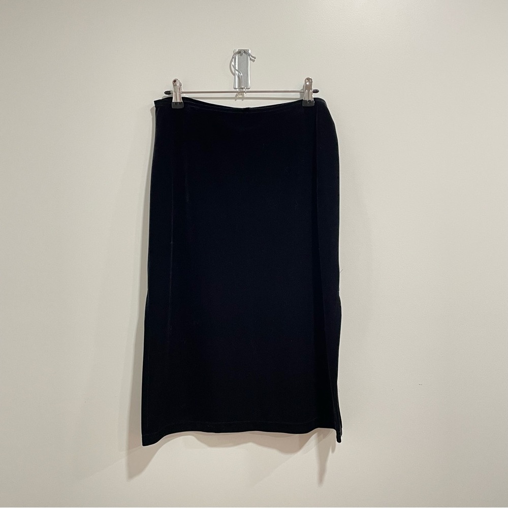 NWOT Velvet midi skirt